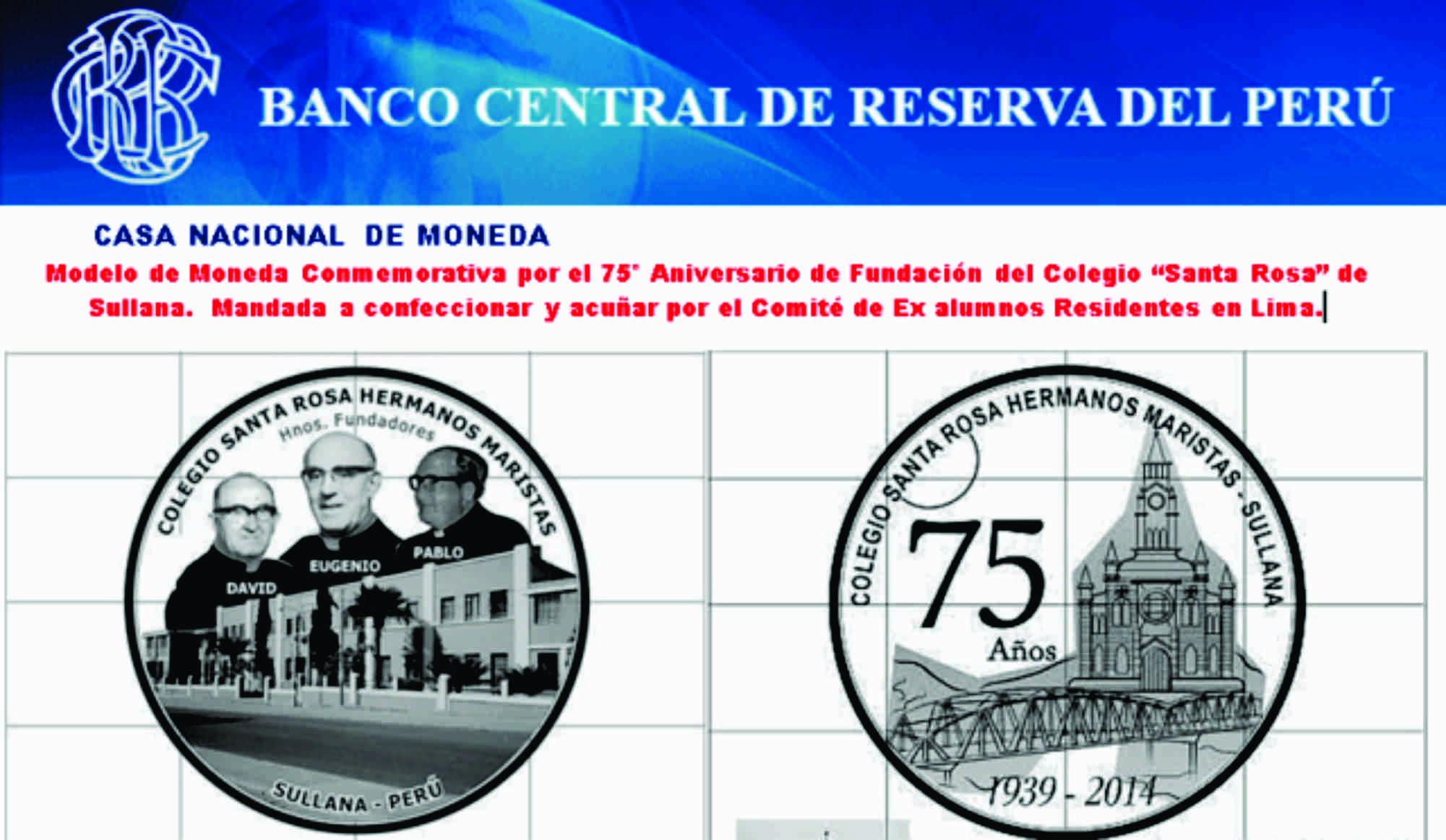 moneda aniversario santa rosa