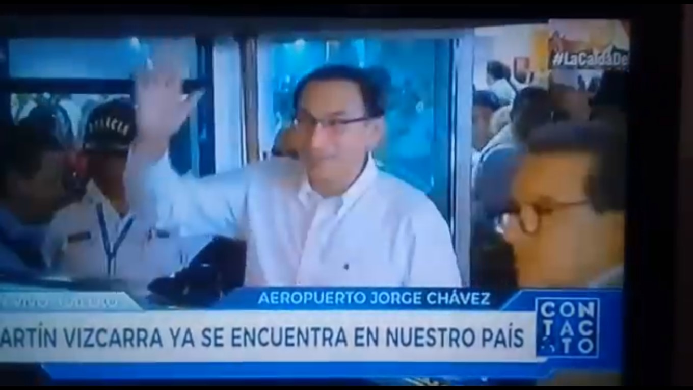 Llegada Martin Vizcarra