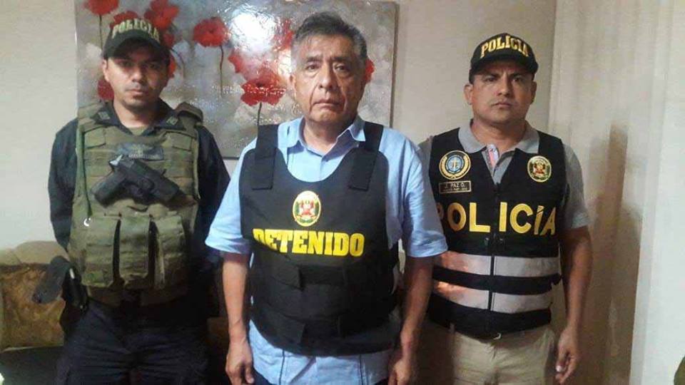 Detención de alcalde Chiclayo | Fotografía cortesía PNP