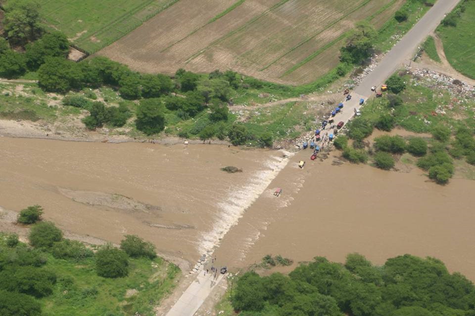 Rio Piura en desastre de marzo del 2017