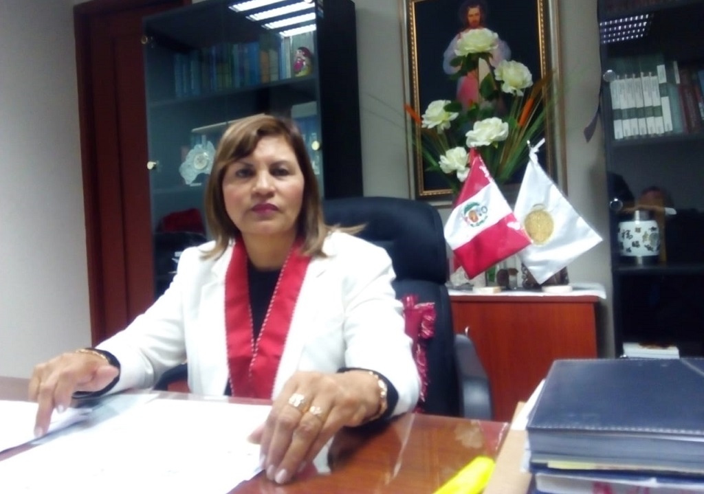 La fiscal superior a cargo del caso, Luz Elizabeth Peralta Santur