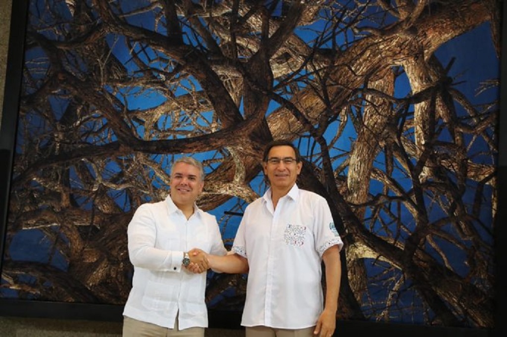 Presidentes Vizcarra y Duque participan en V Encuentro Binacional 