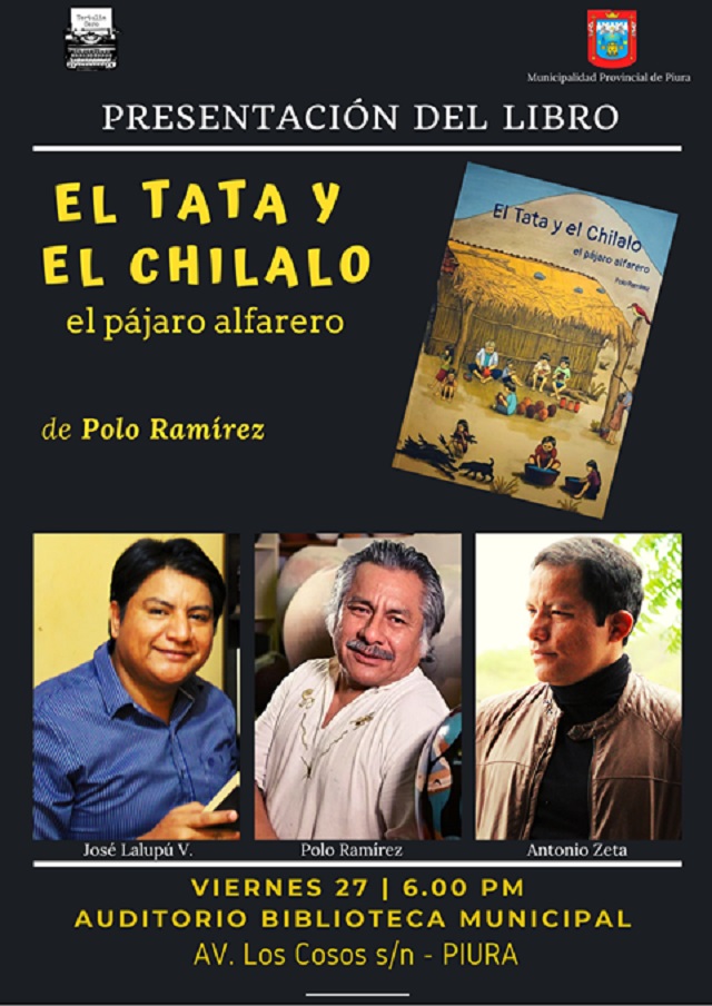 Piura: hoy presentan libro 'El tata y el chilalo' del ceramista y escritor Polo Ramírez