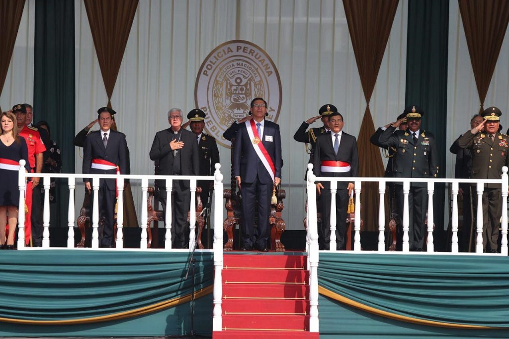 Presidente y Policia Nacional del Perú | Aniversario