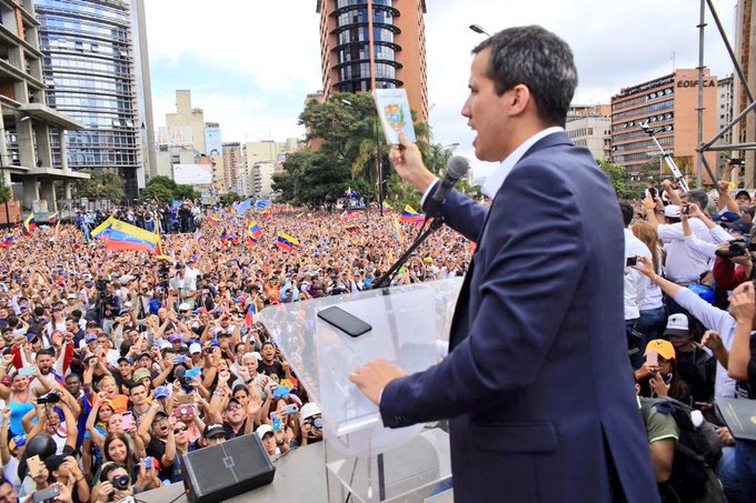 Protesta venezolana | Fotografías twitter de Juan Guaidó