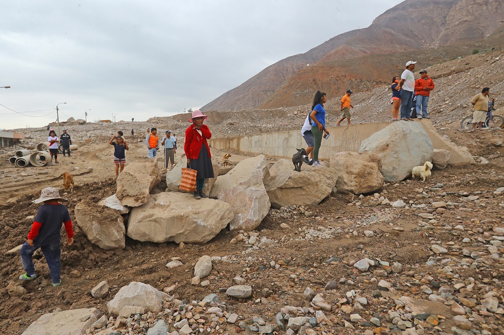 Aplao, zona afectada por las intensas lluvias y huaicos en la región