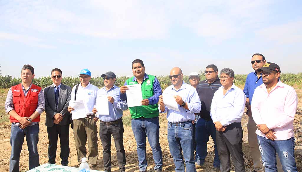 Sullana: alcalde Power Saldaña entrega terreno al consorcio ejecutor de la PTAR - El Regional