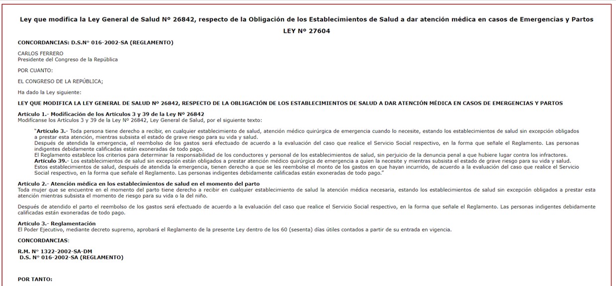 Ley 27604