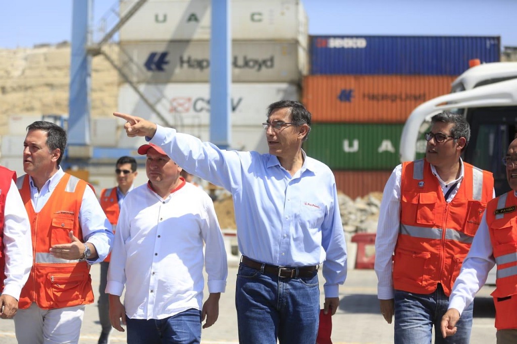 Presidente Martín Vizcarra destacó modernización del Puerto de Paita