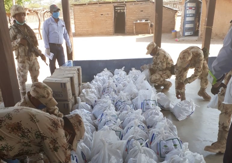 Donación de alimentos en diversas regiones