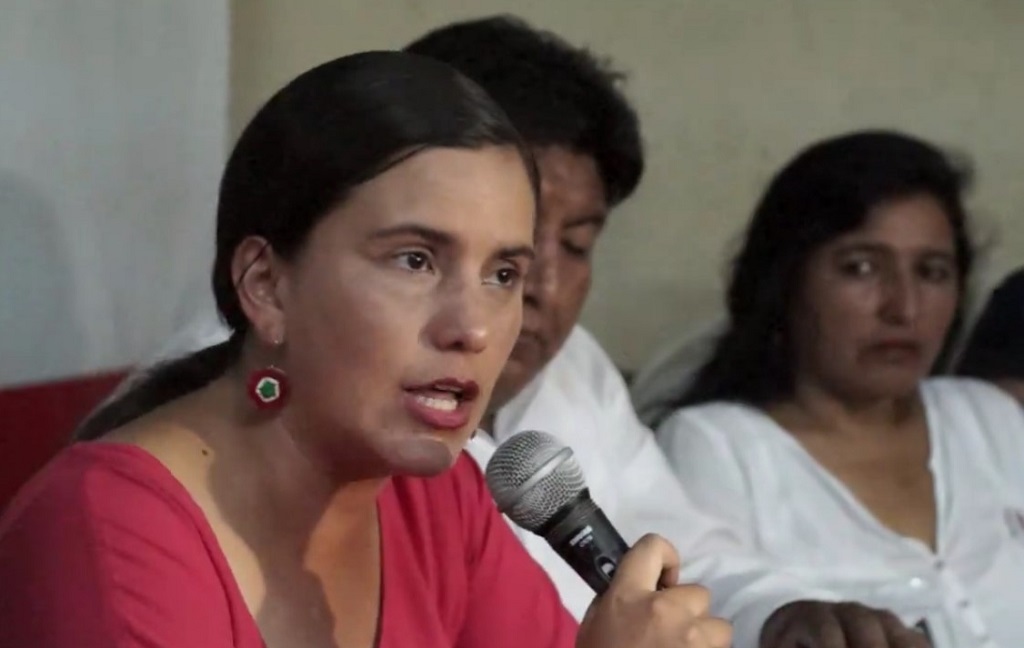 Veronika Mendoza candidata de Juntos por el Perú