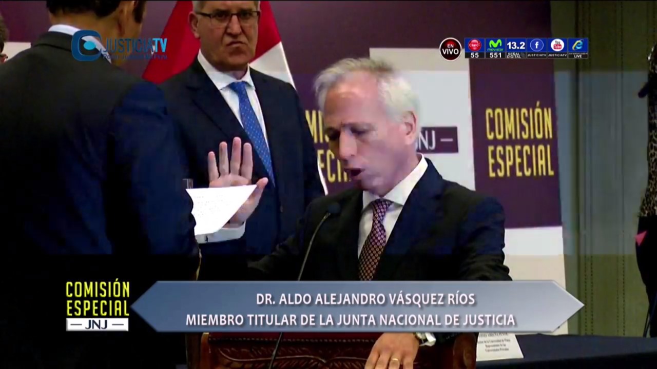 Juramentación de Aldo Alejandro Vásquez Ríos