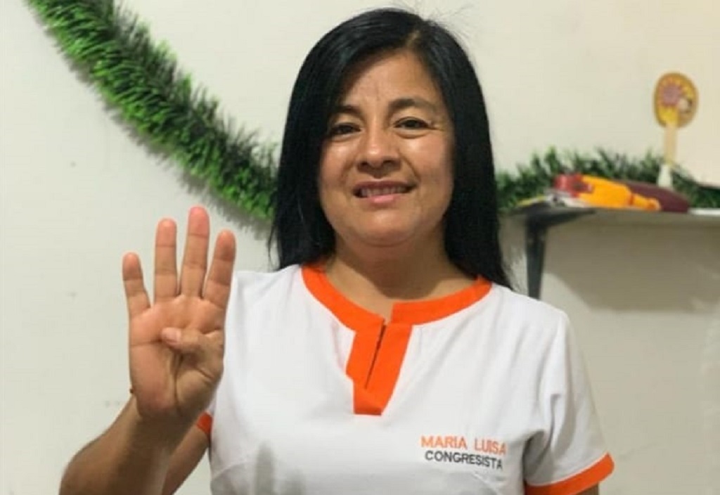 María Luisa Silupú Inga, podría beneficiarse del voto de Fuerza Popular