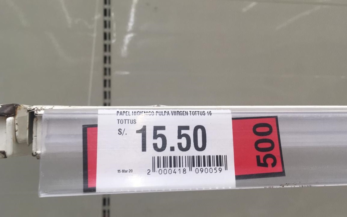 Papel higiénico, quedó agotado en tienda Tottus de Castilla- Piura
