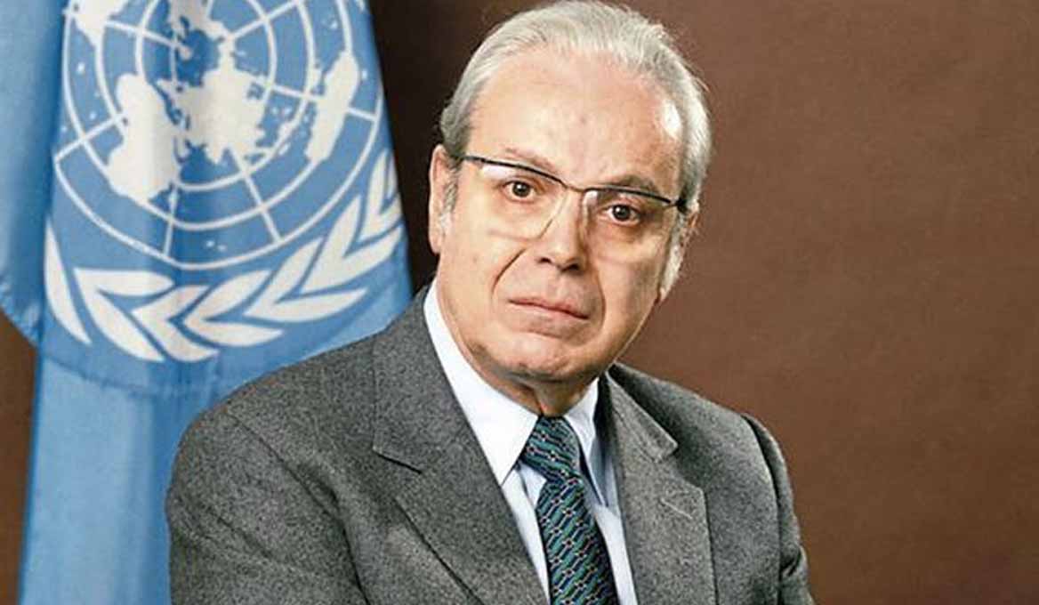 Javier Pérez de Cuéllar, exsecretario general de las Naciones Unidas