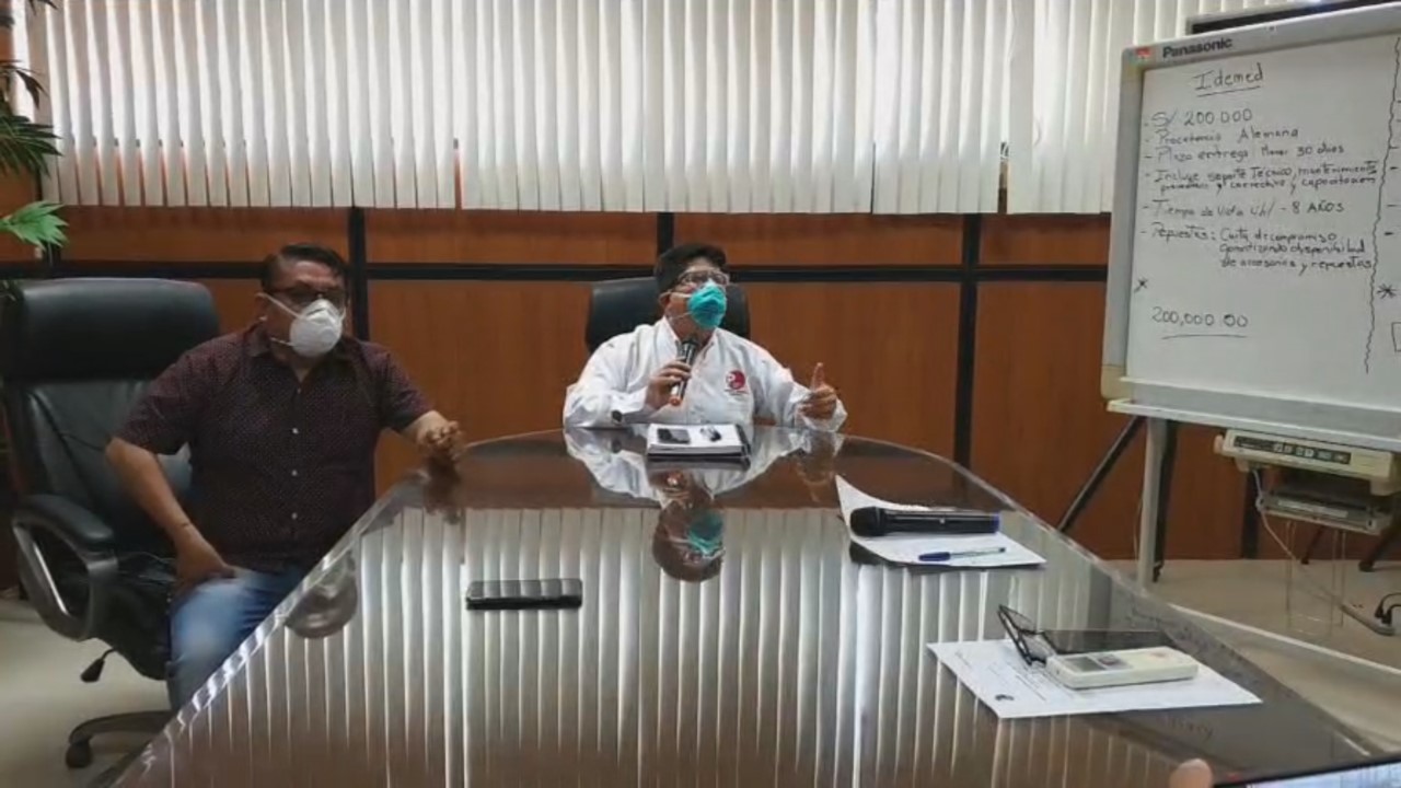 Funcionarios regionales trataron de desvirtuar sobre compra de ventiladores mecánicos