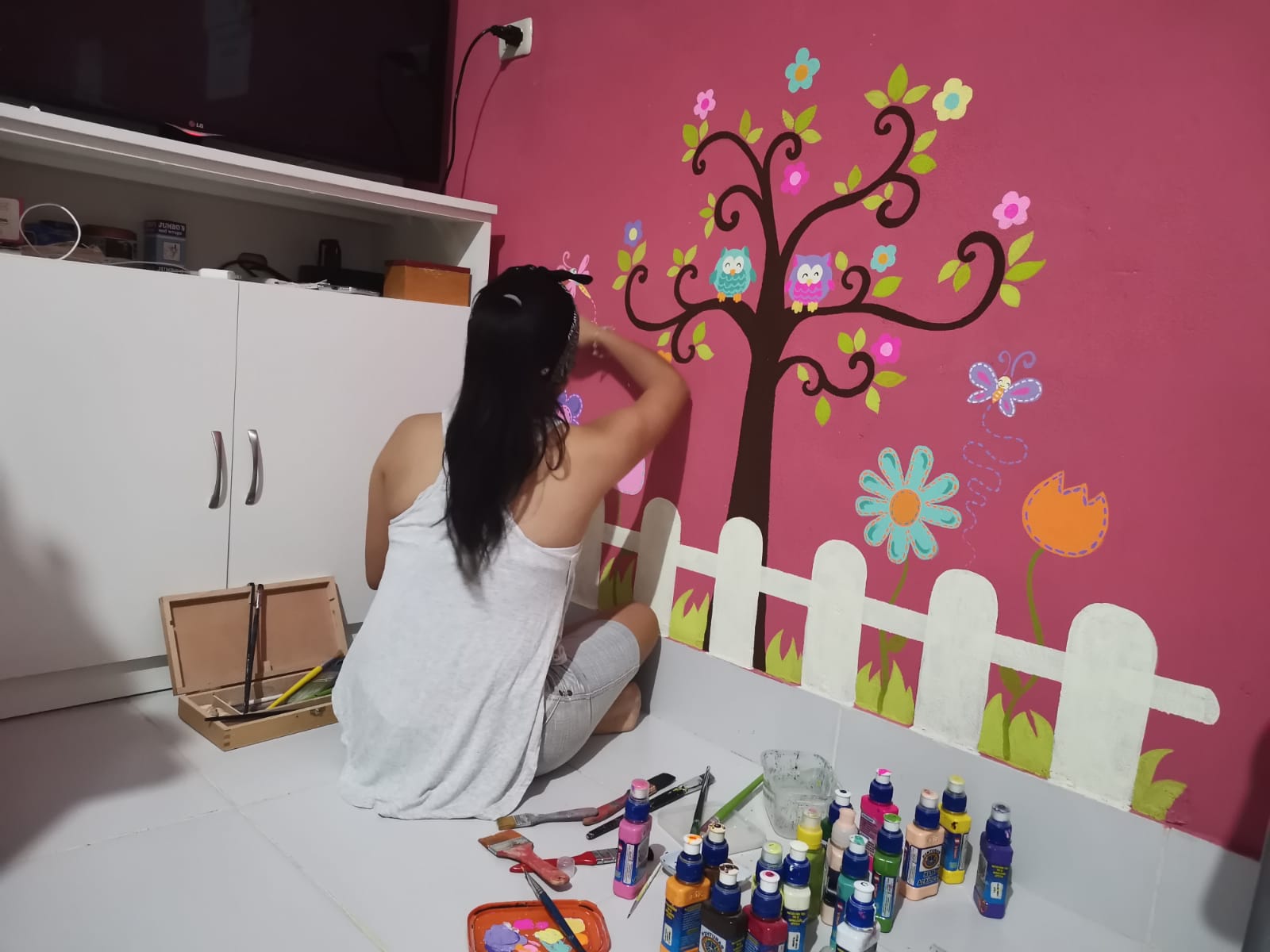 Prof. Melina Quinteros Azcárate y  espacio denominado “El Rincón Educativo”
