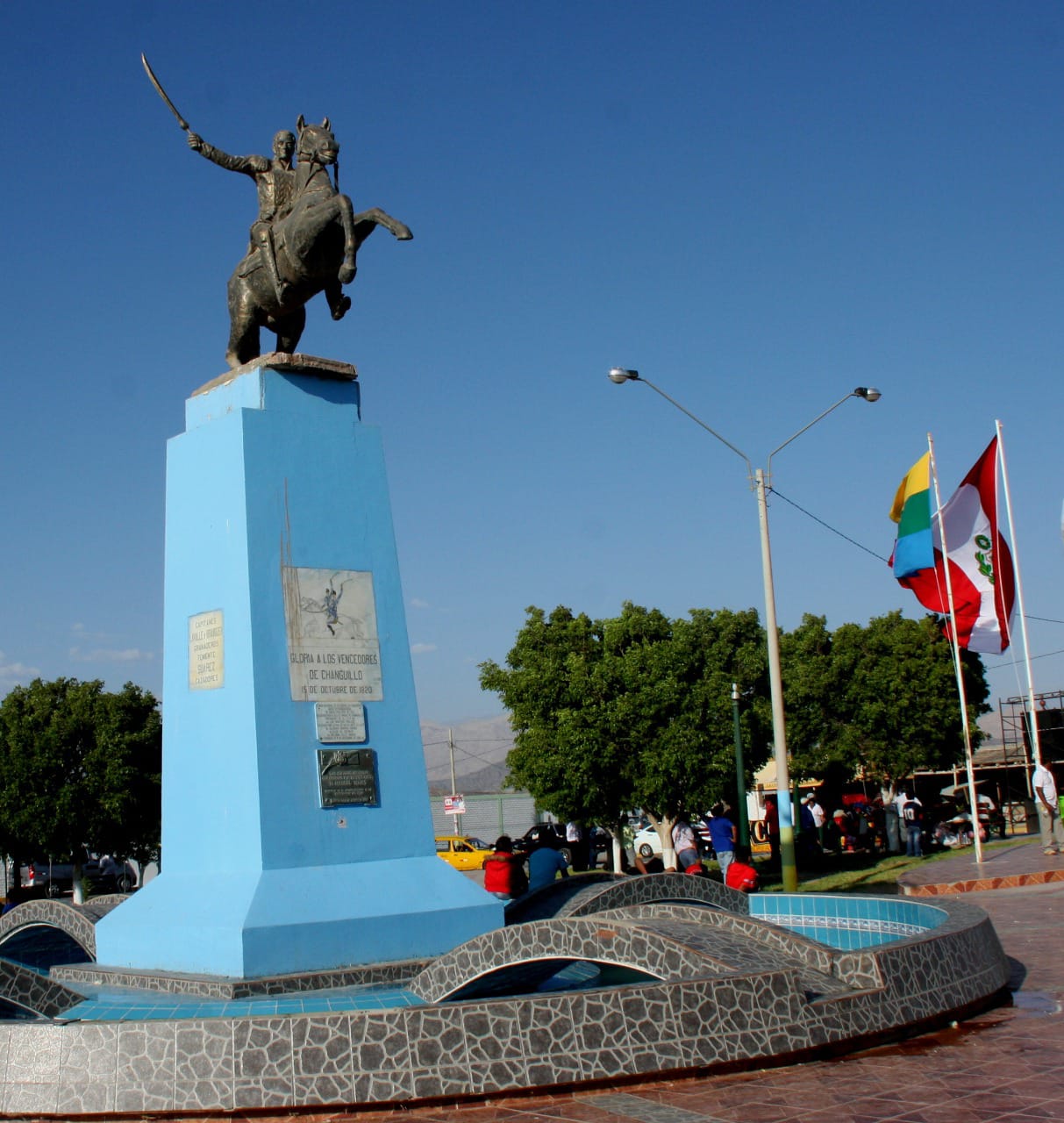 Monumento levantado por la nación, al comandante Manuel Rojas, en Changuillo, en reconocimiento a su protagonismo en el encuentro armado del 15 de octubre de 1820.