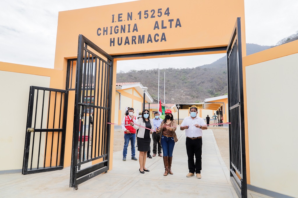 Colegio en Chignia Alta en distrito de Huarmaca