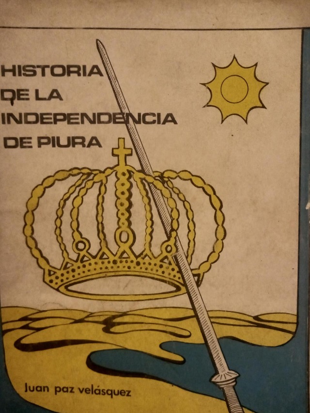 Bandera con la que se proclamó y juró la independencia en Piura.
