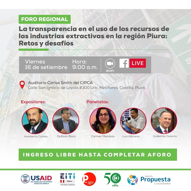 Foro Regional actividades extractivas