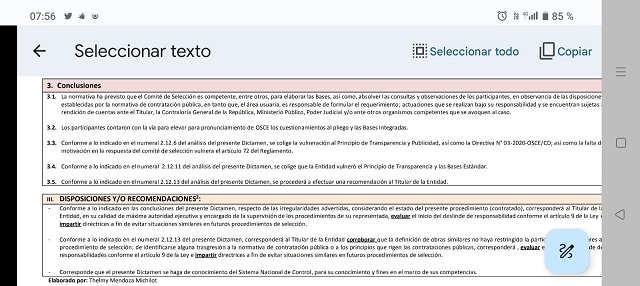 Conclusiones Osce 01