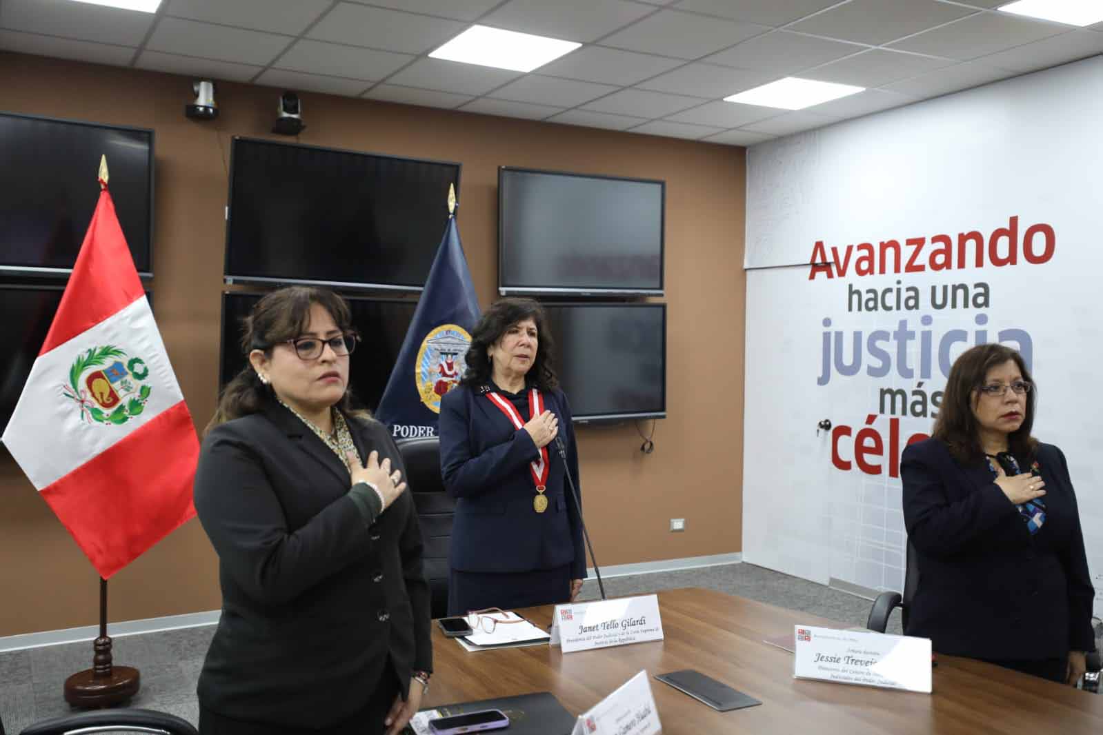 Titular del Poder Judicial, Janet Tello Gilardi, presidió de manera virtual ceremonia conmemorativa por el XV Aniversario de la Instalación de la Corte Superior de Sullana.