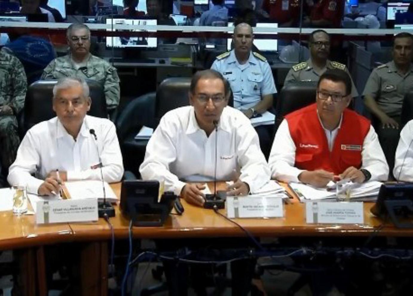 Consejo Nacional de Riesgo de desastres adoptó acuerdos